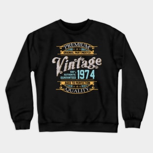 Premium Quality original part (mostly) vintage 1974 Crewneck Sweatshirt